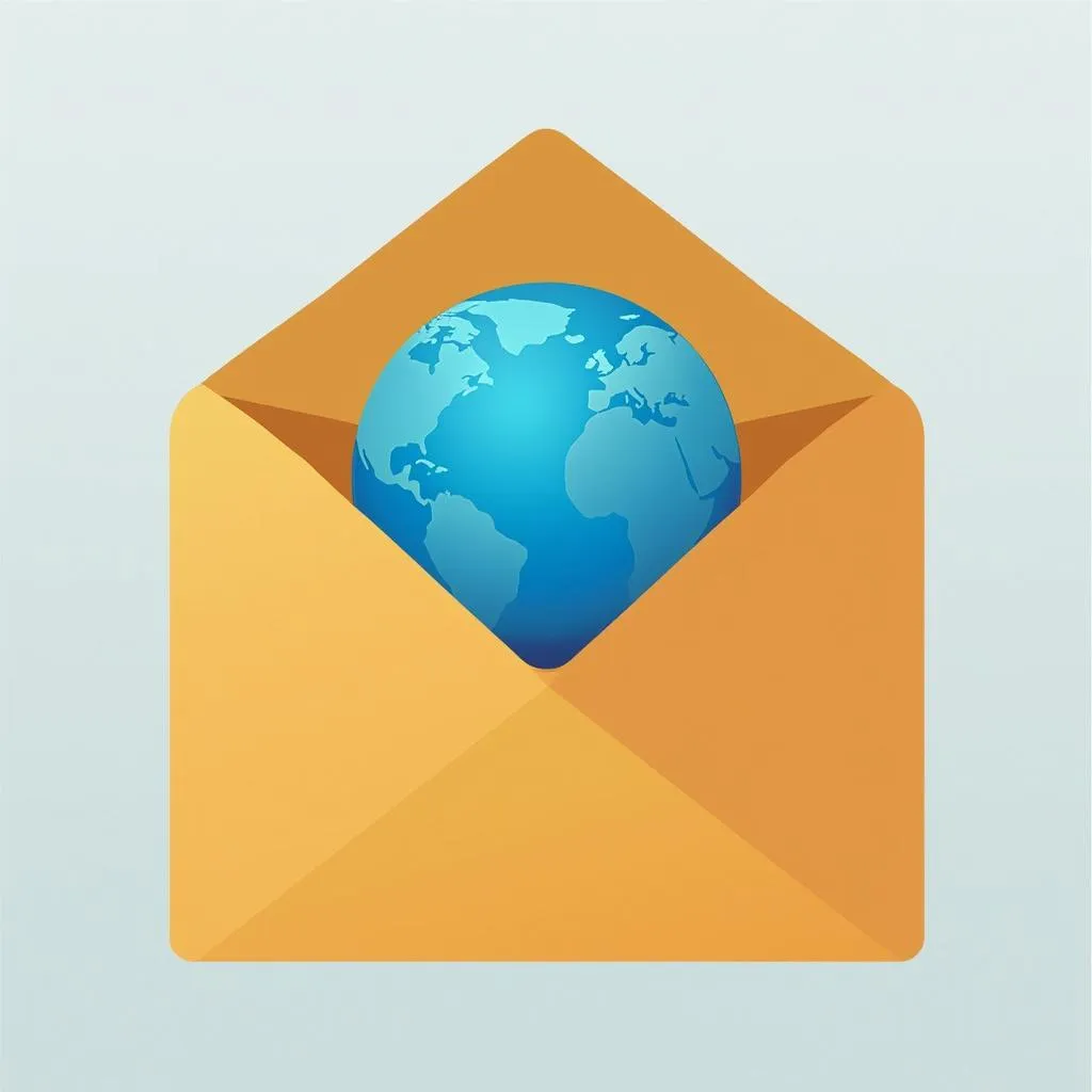 Ícone de Email Internacional